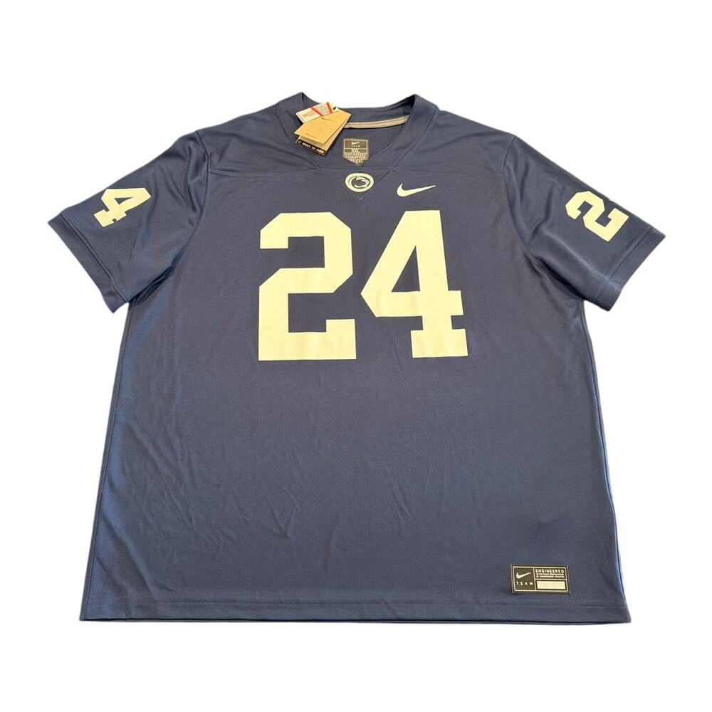 NWT Nike Penn State Nittany Lions #24 Dri-FIT Football Jersey, Men’s XXL, Navy